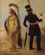 George Catlin Pigeon-s Egg Head auf dem  Weg nach Washington und bei Seiner Ruckkehr oil painting artist